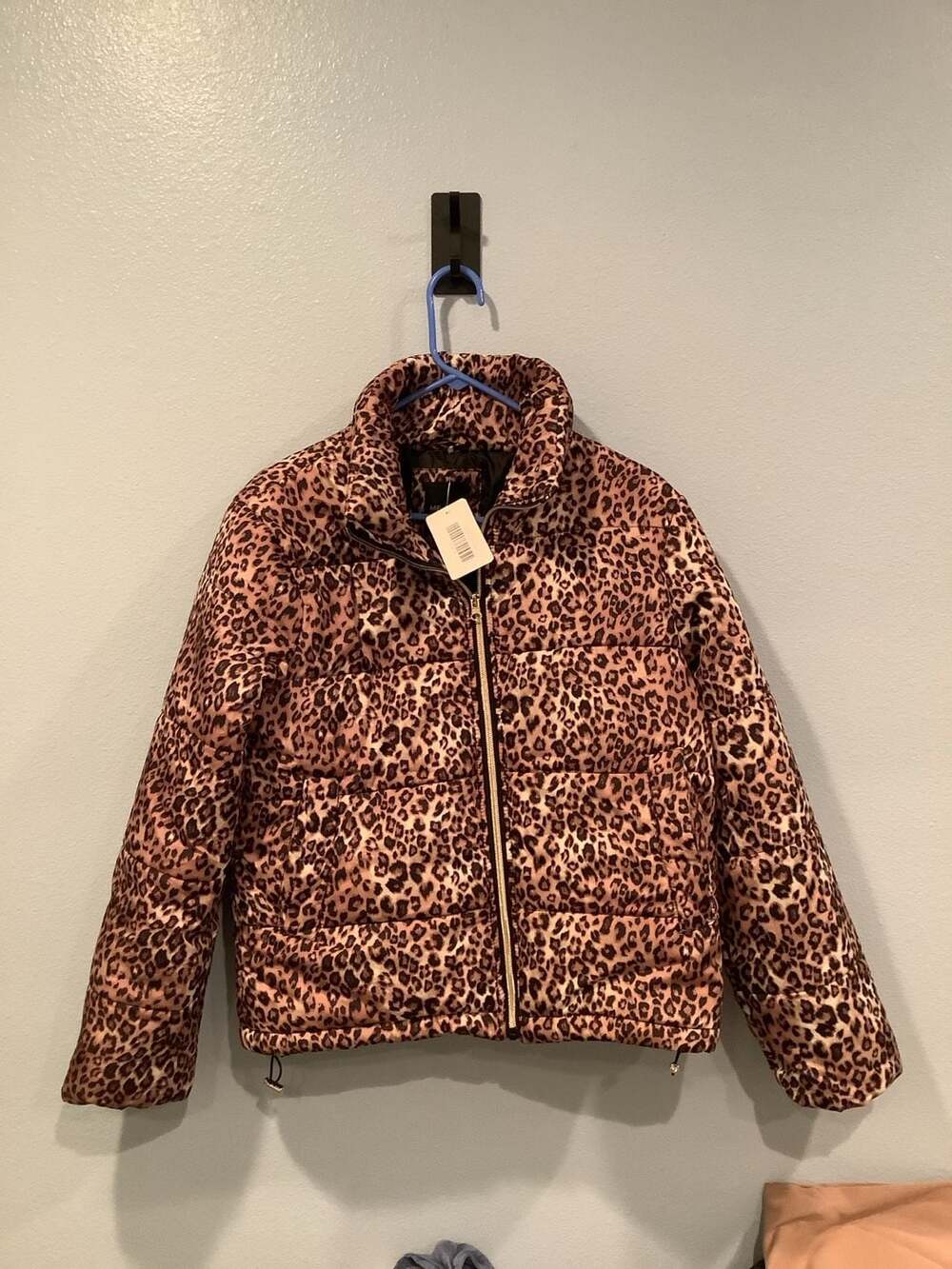 ME JANE Leopard Print Puffer Jacket